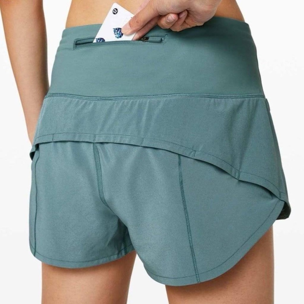 Teal Speed Up Lululemon Shorts
